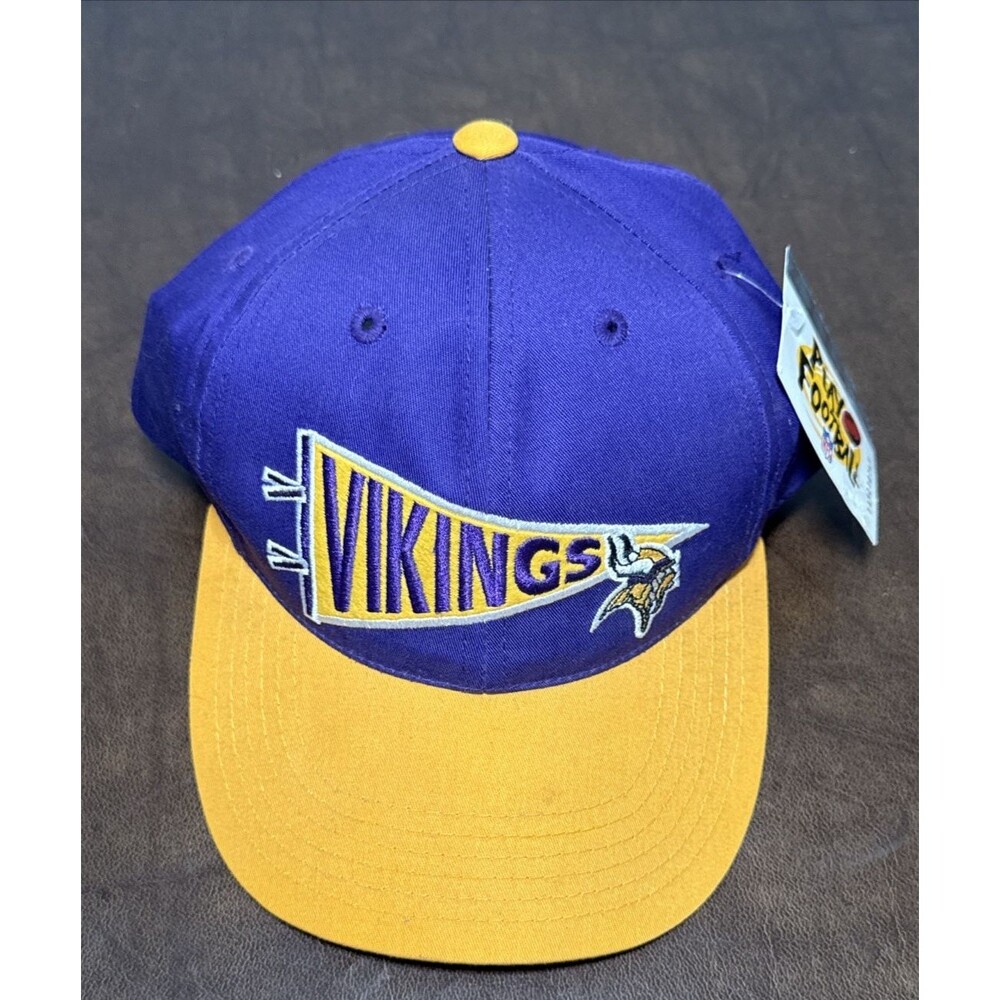 Vintage Minnesota Vikings Hat Strapback ANNCO 90s NFL Licensed Rare Cap NWT